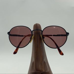 Vintage Marcolin Black Oval Sunglasses Frames